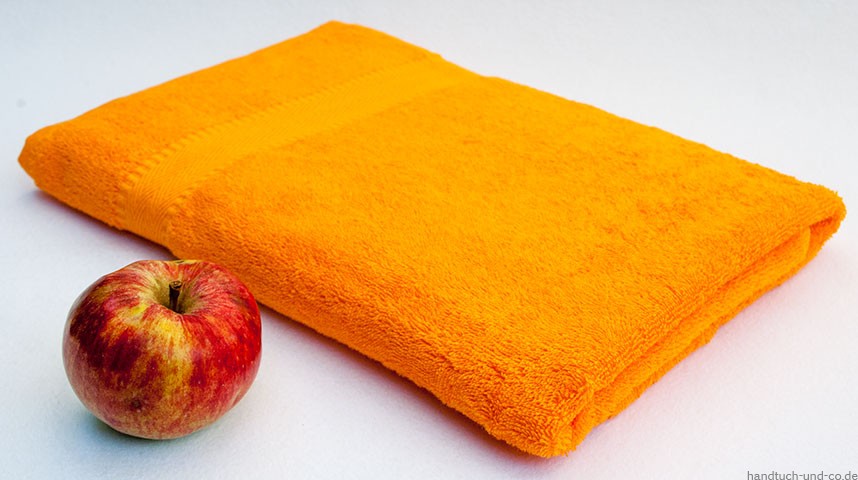 Duschtuch Set orange 2 tlg. | Co | 70x140 cm & Handtuch